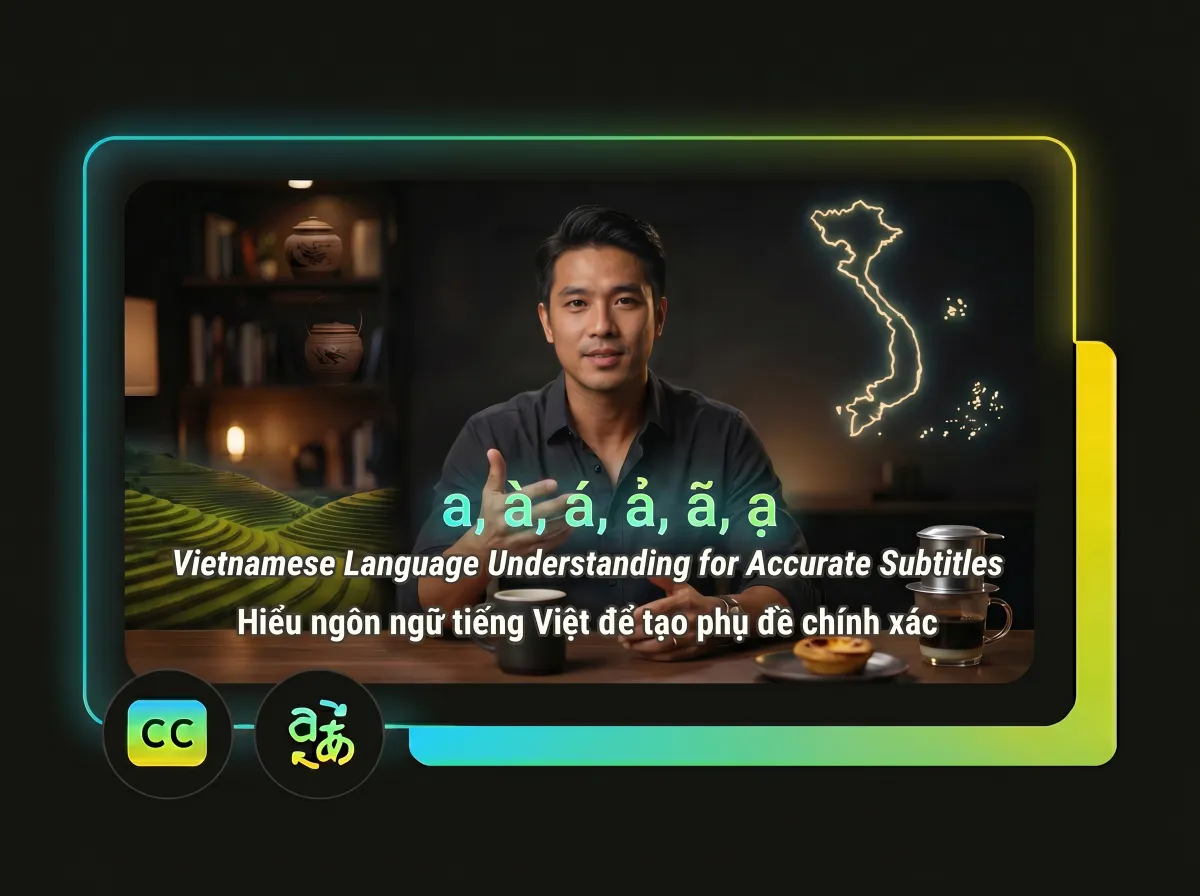 Advanced AI Vietnamese tone recognition for accurate and natural subtitles
